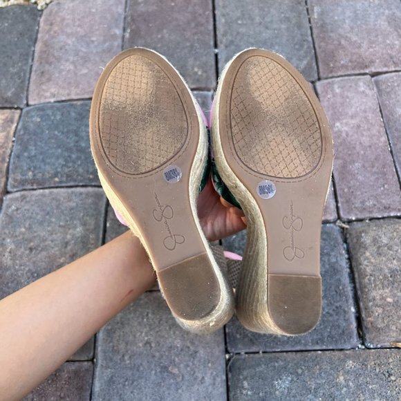 Floral Espadrille Wedge Sandals - Picture 5 of 6